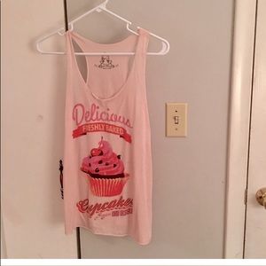SUPER CUTE & comfy Straqbeery cupcake tank topSize Small by Bear Dance